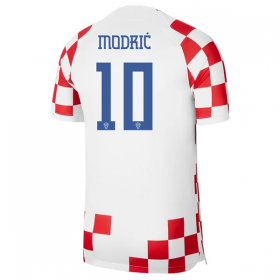 Koszulka Chorwacja Modrić 10 Domowe Stroje Piłkarskie World Cup 2022 Krótki Rękaw